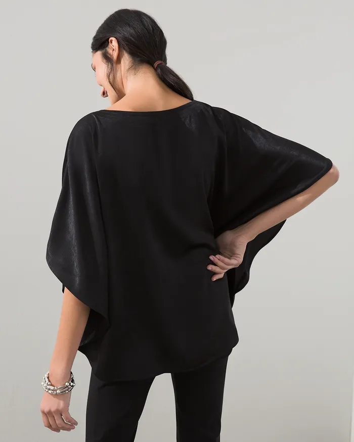 Chico039s Black Poncho Black Women Ponchos and Ruanas