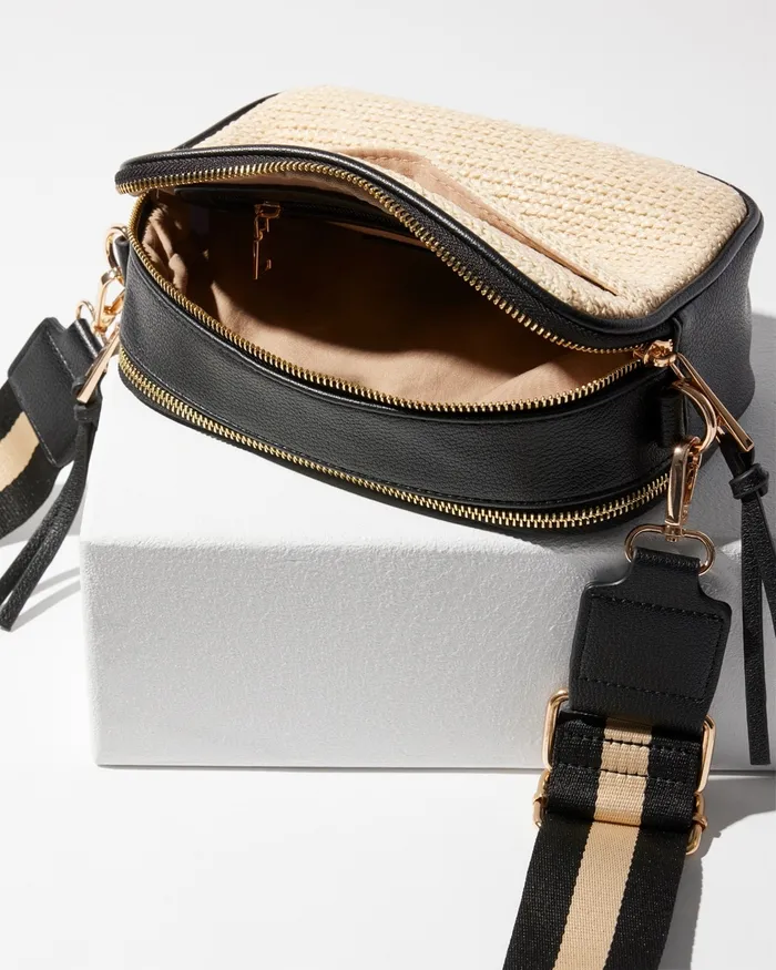 Chico039s Crossbody Camera Bag Black Women Bags
