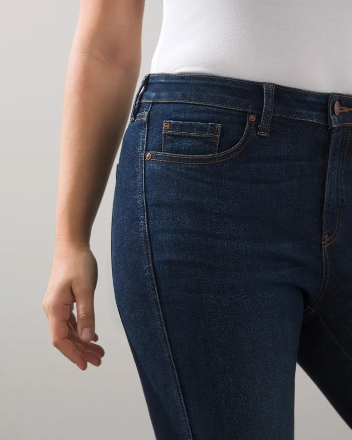 Chico039s DefineMe Denim Curvy Slim Ankle Jeans Cherrybark Indigo Women Jeans and Denim