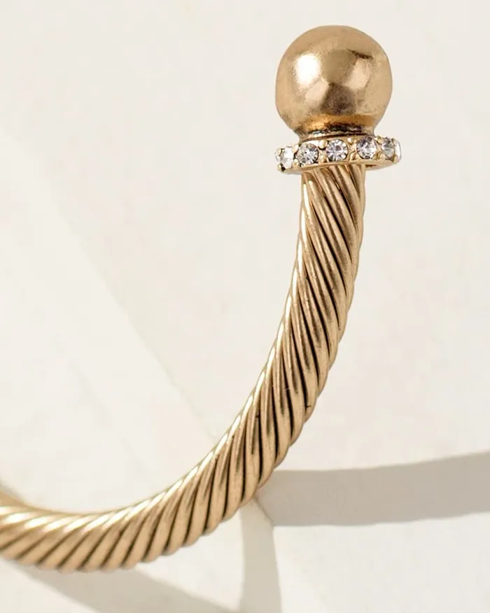 Chico039s Gold Tone Flex Cuff Bracelet Gold Women Bracelets