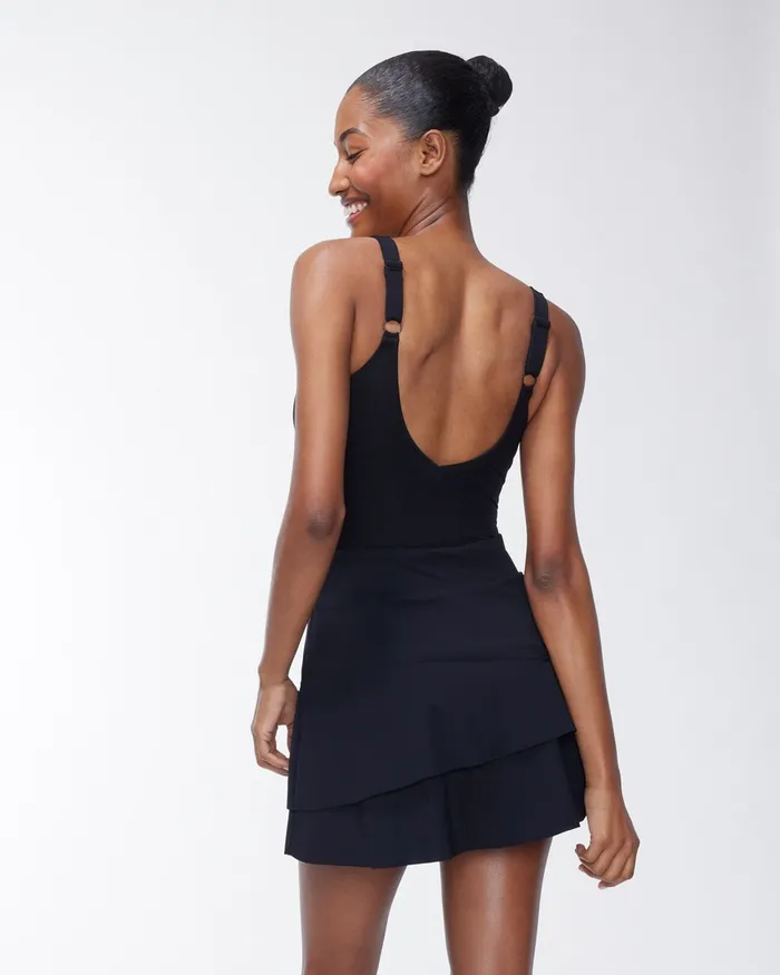 Chico039s Gottex Swim Coverup Skirt Black Women Swim