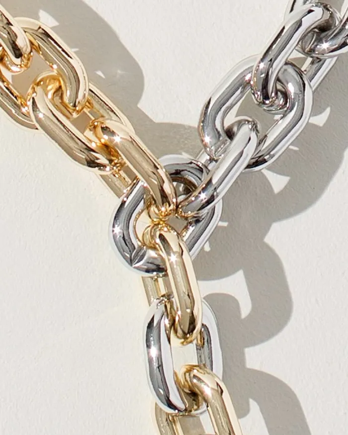Chico039s Links YNecklace Mixed Metals Women Necklaces
