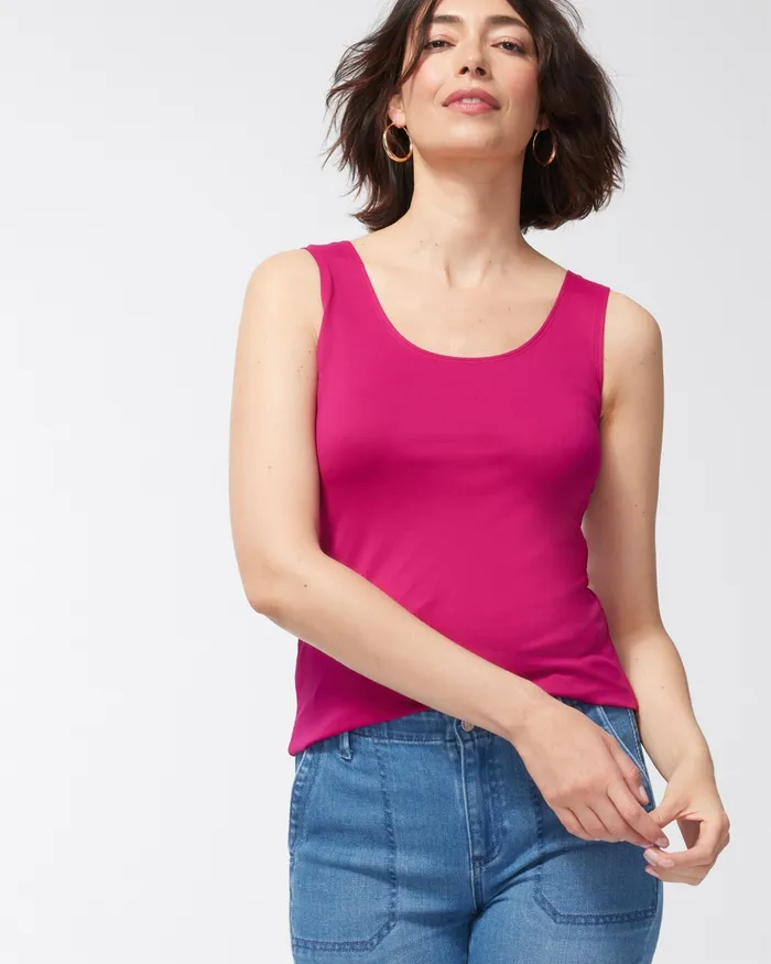 Chico039s Microfiber Tank Botanic Berry Women Tops