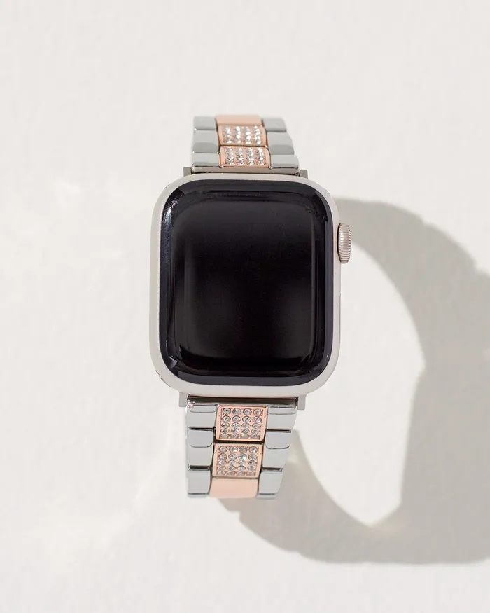 Chico039s Mixed Metal and Pavu00E9 Apple Watch Band Mixed Metals Women Watches