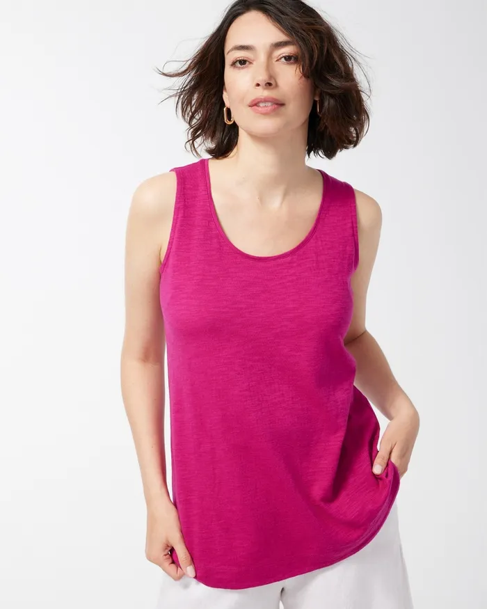 Chico039s Sleeveless Tunic Botanic Berry Women Tops