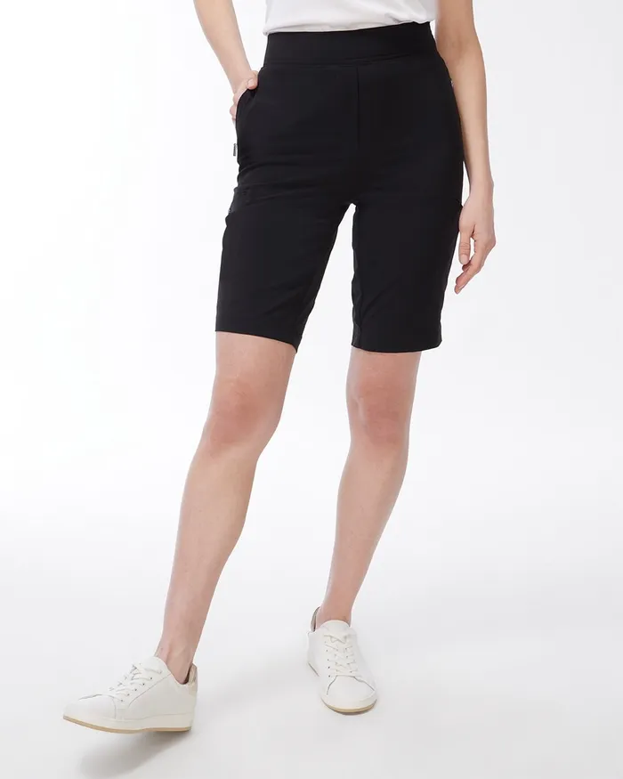 Chico039s Zenergy UPF 11034 PullOn Shorts Black Women Shorts