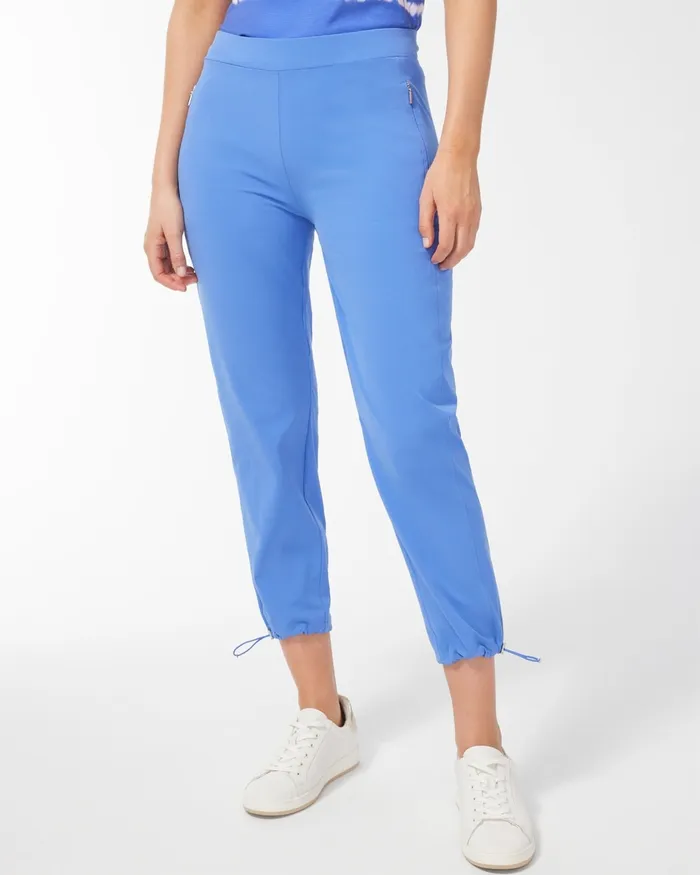 Chico039s Zenergy UPF Neema Bungee Crops Amparo Blue Women Activewear
