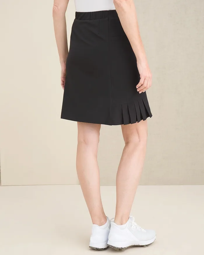 Chico039s Zenergy UPF Pleated Skort Black Women Shorts
