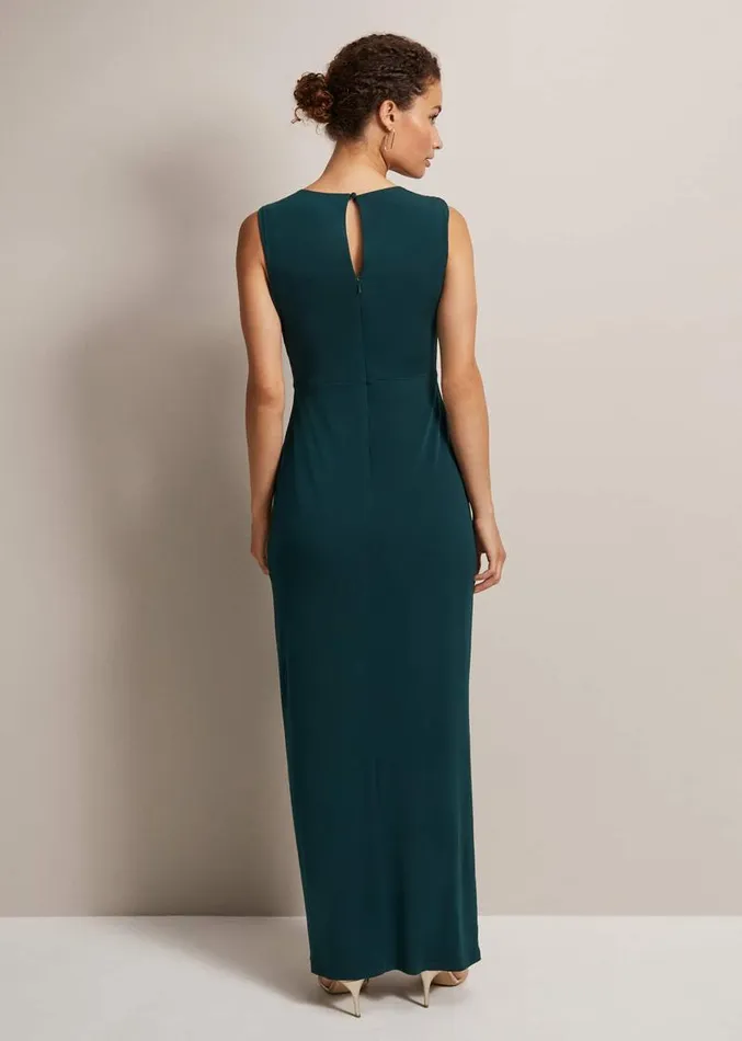 Christabel Dark Green Maxi Dress Dark Green Women Phase Eight Dresses