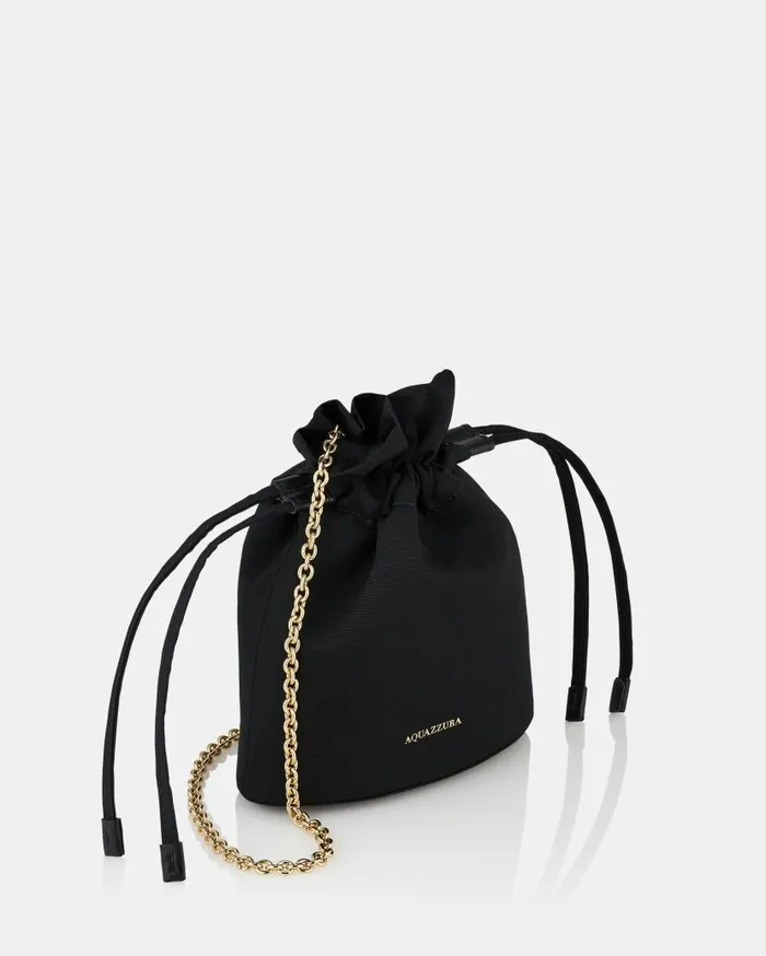 Christy Mini Pouch Black Women Aquazzura Shoulder Bags