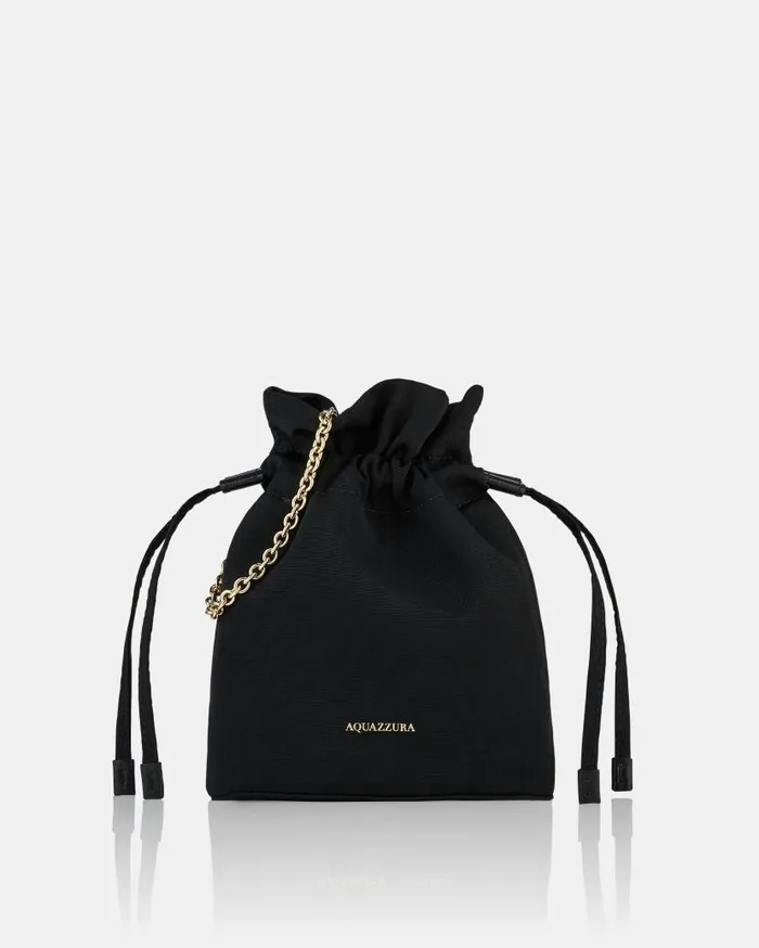 Christy Mini Pouch Black Women Aquazzura Shoulder Bags Christy Mini Pouch Black Women Aquazzura Shoulder Bags