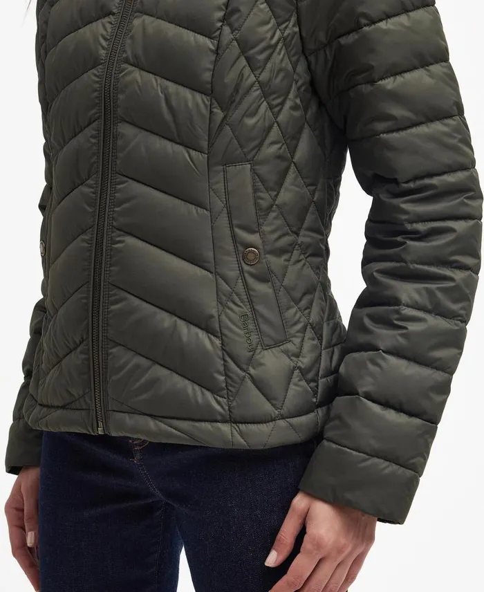 Clematis Quilted Jacket Olive Women Barbour Quilted Jackets