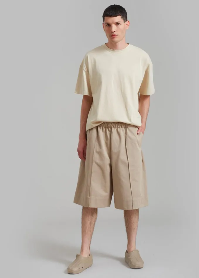 Clothing Men The Frankie Shop Adan Bermuda Shorts 8211 Beige