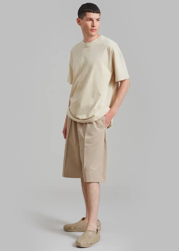 Clothing Men The Frankie Shop Adan Bermuda Shorts 8211 Beige