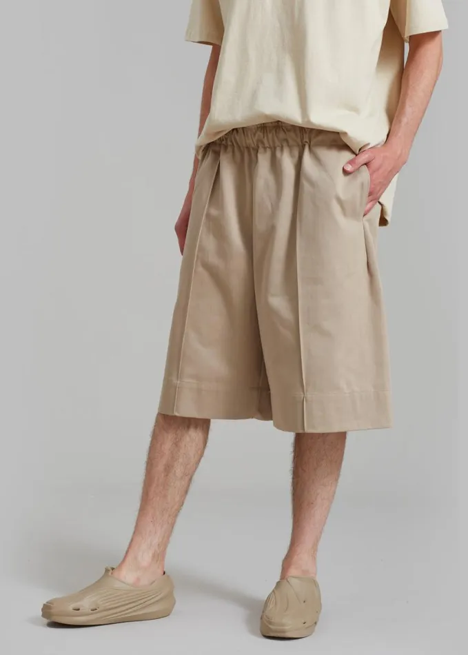 Clothing Men The Frankie Shop Adan Bermuda Shorts 8211 Beige