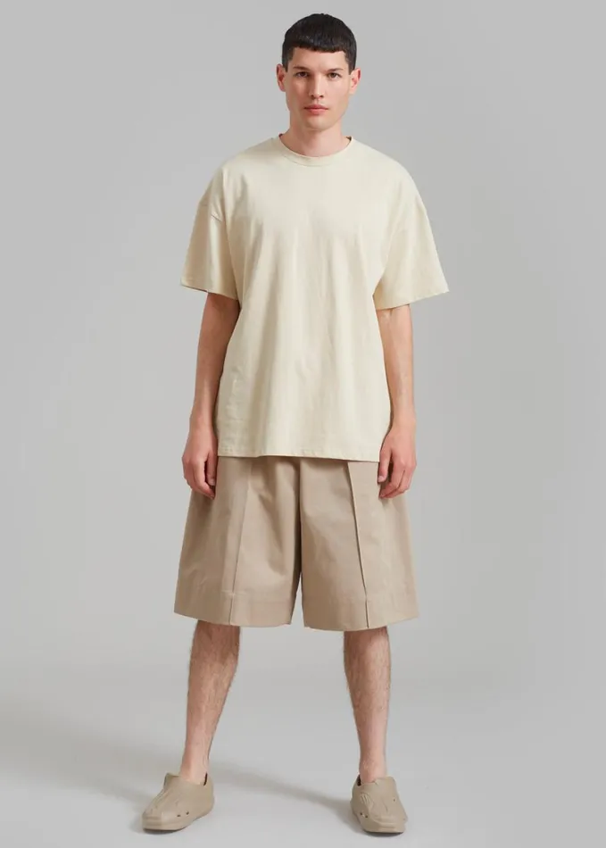 Clothing Men The Frankie Shop Adan Bermuda Shorts 8211 Beige