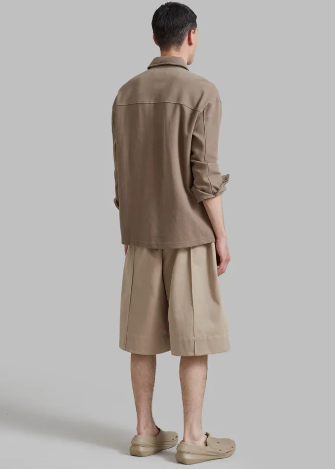 Clothing Men The Frankie Shop Adan Bermuda Shorts 8211 Beige