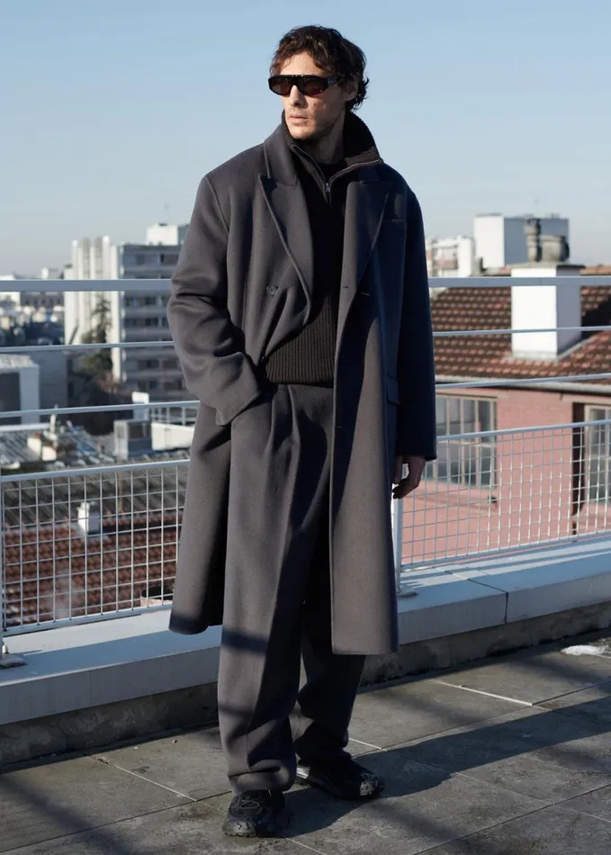 Clothing Men The Frankie Shop Beo Wool Suit Pants 8211 Dark Grey