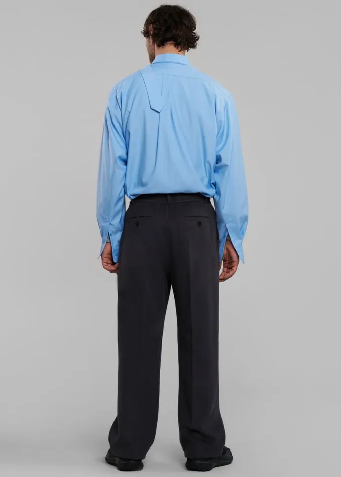 Clothing Men The Frankie Shop Beo Wool Suit Pants 8211 Dark Grey