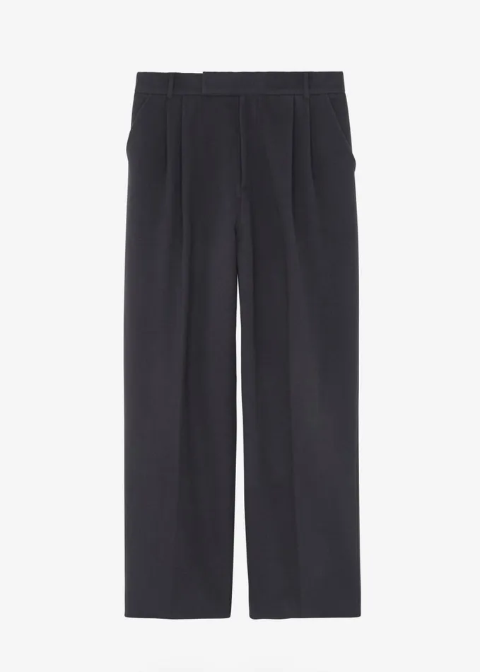 Clothing Men The Frankie Shop Beo Wool Suit Pants 8211 Dark Grey