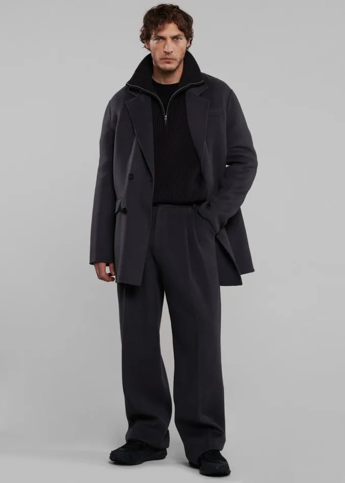 Clothing Men The Frankie Shop Beo Wool Suit Pants 8211 Dark Grey