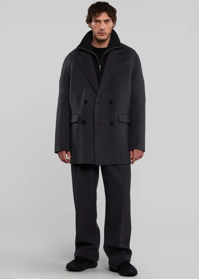Clothing Men The Frankie Shop Beo Wool Suit Pants 8211 Dark Grey
