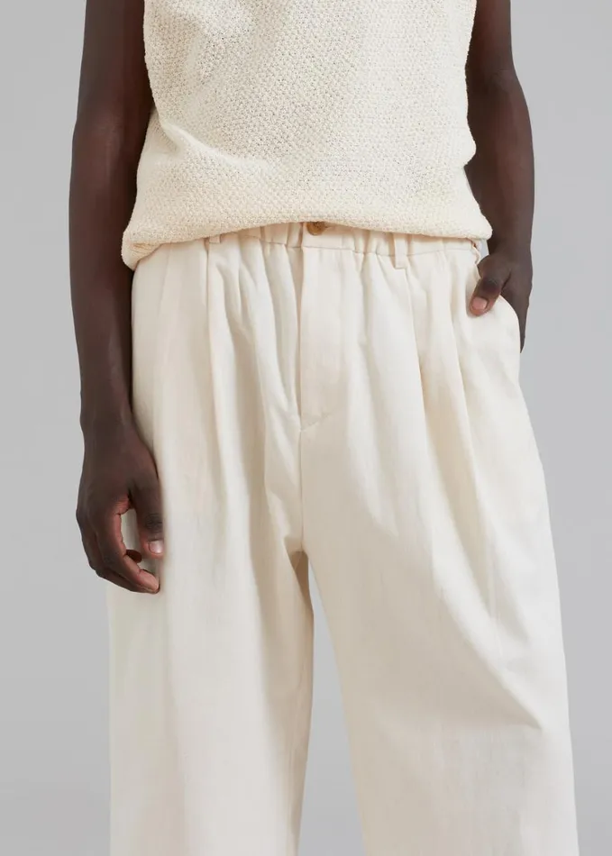 Clothing Men The Frankie Shop Charlie Pants 8211 Cream