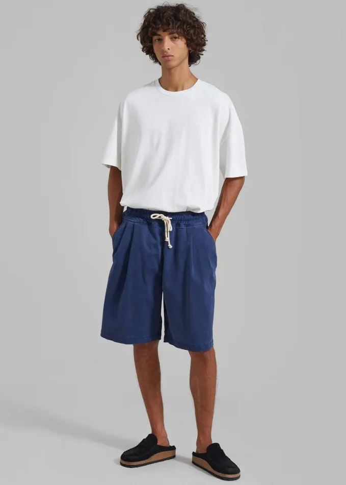Clothing Men The Frankie Shop Pierce Shorts 8211 Blue