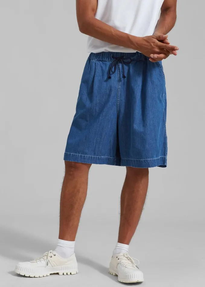 Clothing Men The Frankie Shop Tanner Denim Shorts 8211 Medium Wash