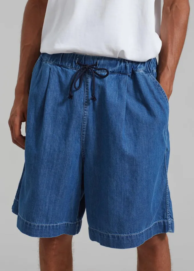 Clothing Men The Frankie Shop Tanner Denim Shorts 8211 Medium Wash