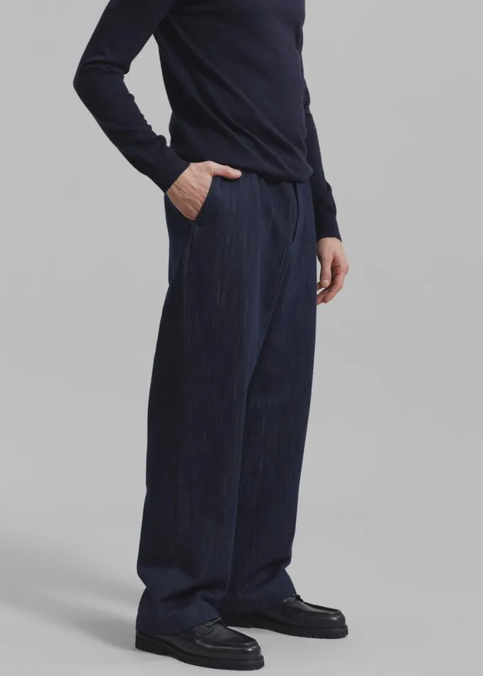 Clothing Men The Frankie Shop Wells Denim Pants 8211 Dark Blue