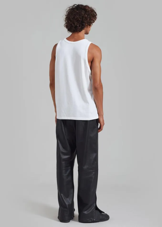 Clothing WomenMen The Frankie Shop Kevin Leather Trousers 8211 Black