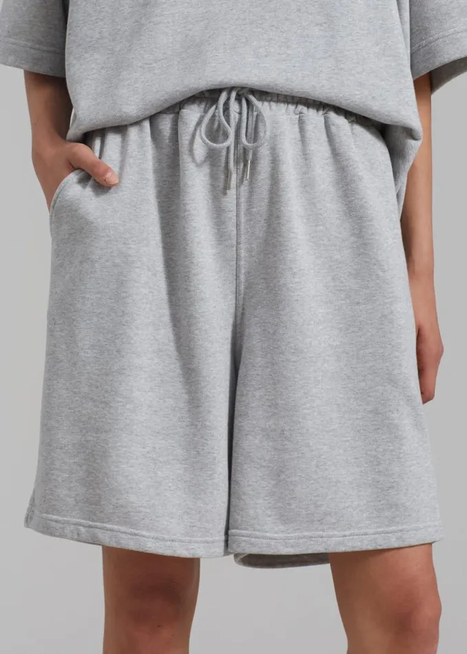 Clothing WomenMen The Frankie Shop Newton Sweatshorts 8211 Grey