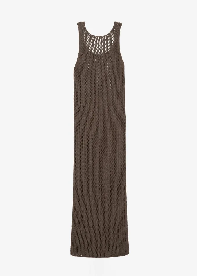 Clothing Women The Frankie Shop Adrienna Crochet Maxi Dress 8211 Brown