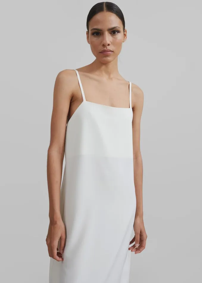 Clothing Women The Frankie Shop Aletta Midi Dress 8211 Ivory