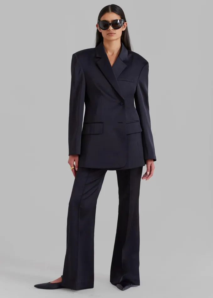 Clothing Women The Frankie Shop Angelica Flare Pants 8211 Black