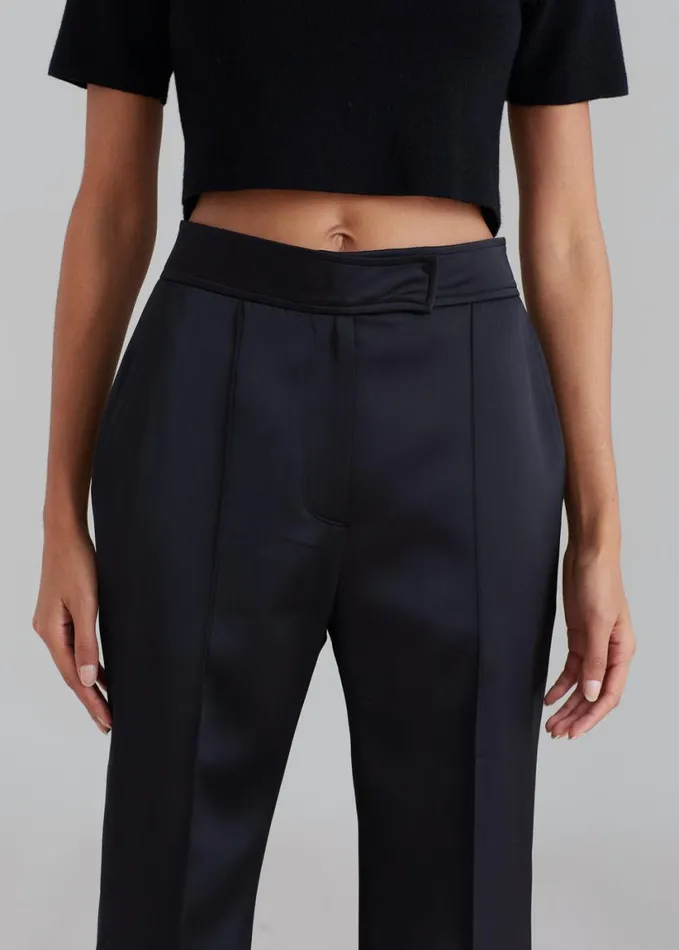Clothing Women The Frankie Shop Angelica Flare Pants 8211 Black