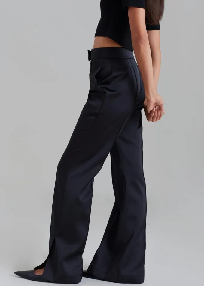 Clothing Women The Frankie Shop Angelica Flare Pants 8211 Black