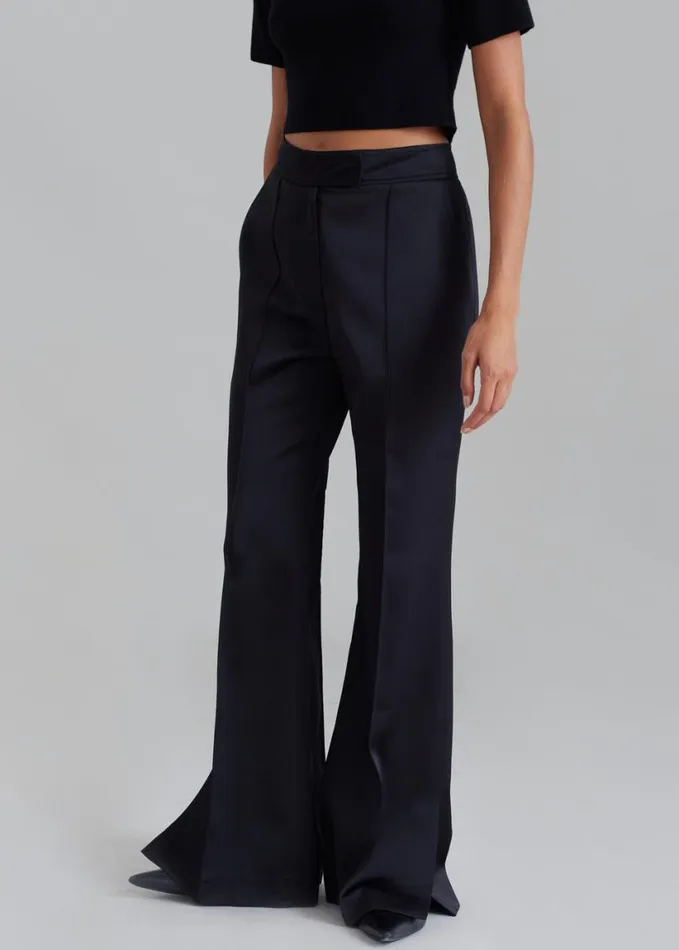 Clothing Women The Frankie Shop Angelica Flare Pants 8211 Black