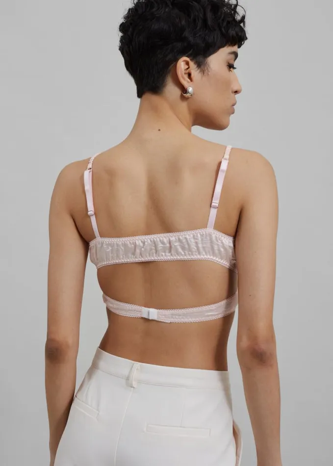 Clothing Women The Frankie Shop Anna October Lotus Crop Top 8211 Light Pink