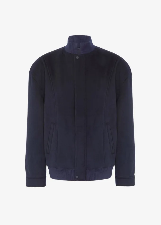 Clothing Women The Frankie Shop Arley Oversized Bomber 8211 Navy