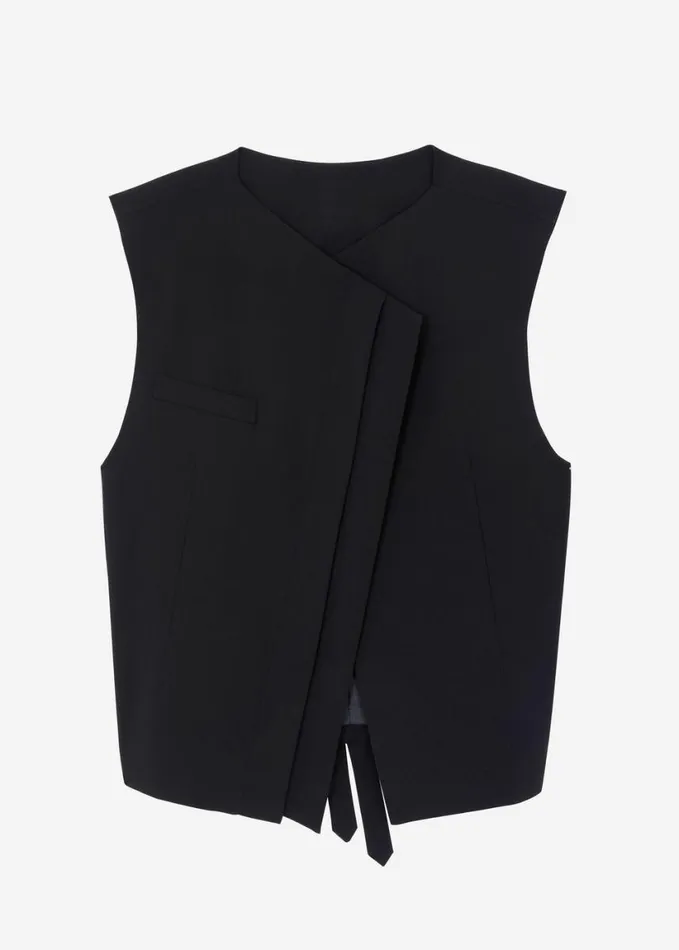 Clothing Women The Frankie Shop Ashton Cross Vest 8211 Black