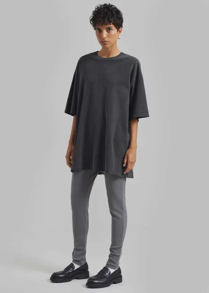 Clothing Women The Frankie Shop Avak Oversized Tee 8211 Charcoal