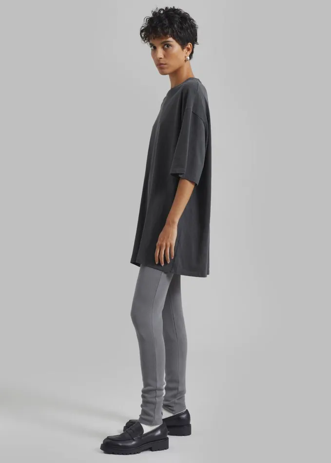 Clothing Women The Frankie Shop Avak Oversized Tee 8211 Charcoal