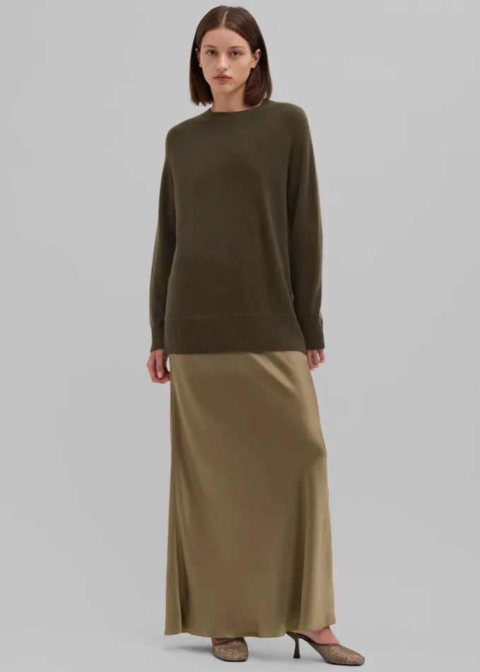 Clothing Women The Frankie Shop Christopher Esber Monument Long Dress 8211 Khaki