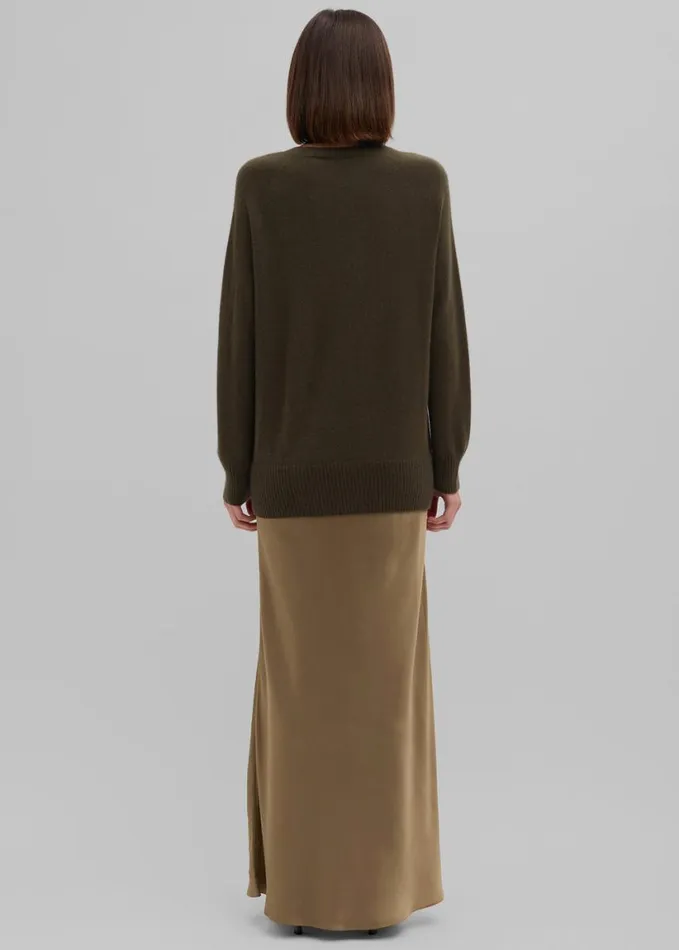 Clothing Women The Frankie Shop Christopher Esber Monument Long Dress 8211 Khaki