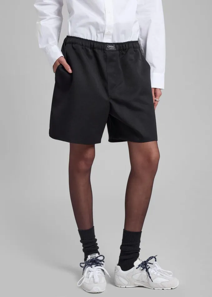 Clothing Women The Frankie Shop Coperni Boxer Shorts 8211 Black