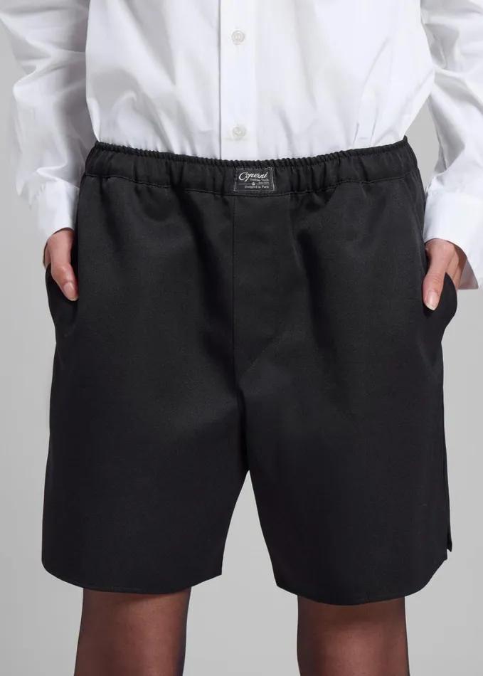Clothing Women The Frankie Shop Coperni Boxer Shorts 8211 Black