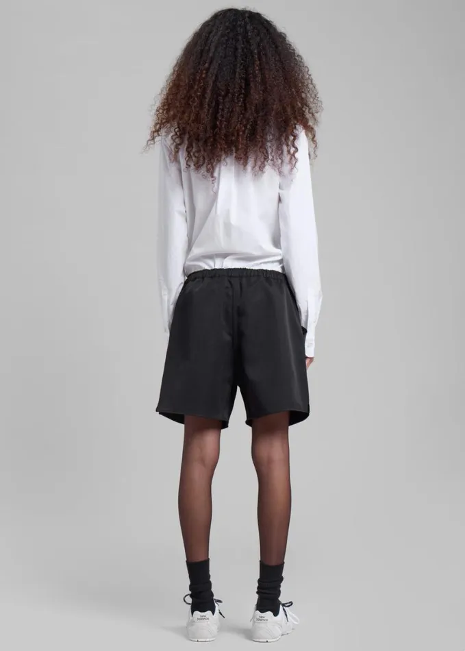 Clothing Women The Frankie Shop Coperni Boxer Shorts 8211 Black