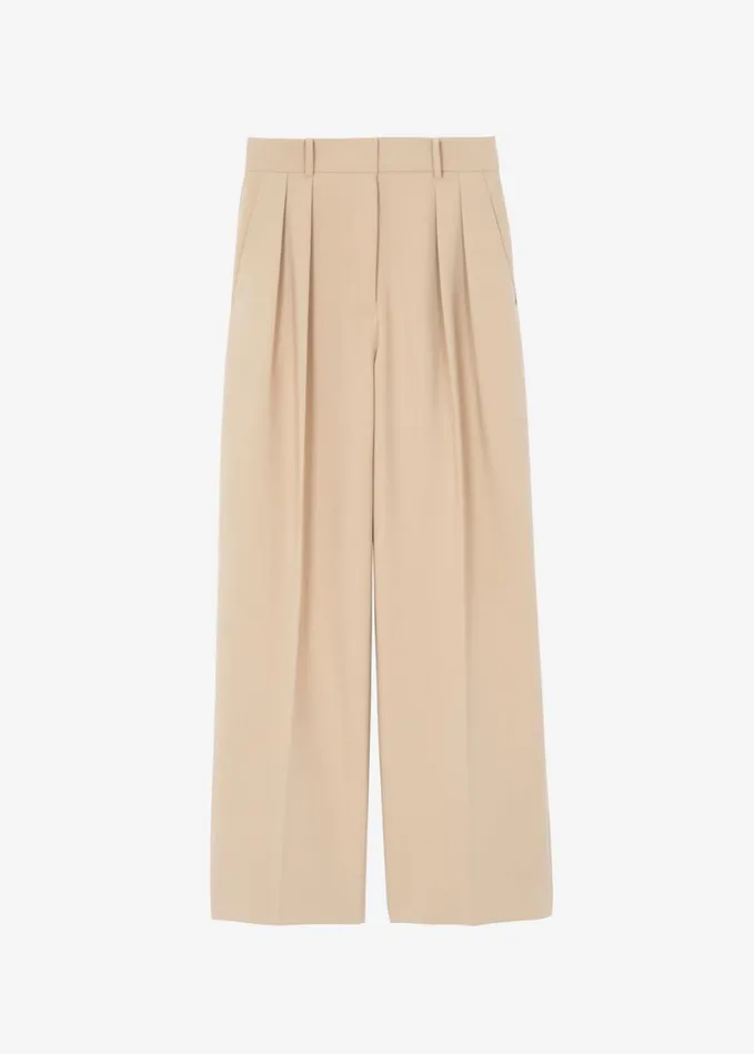 Clothing Women The Frankie Shop Corrin Pleated Trousers 8211 Beige